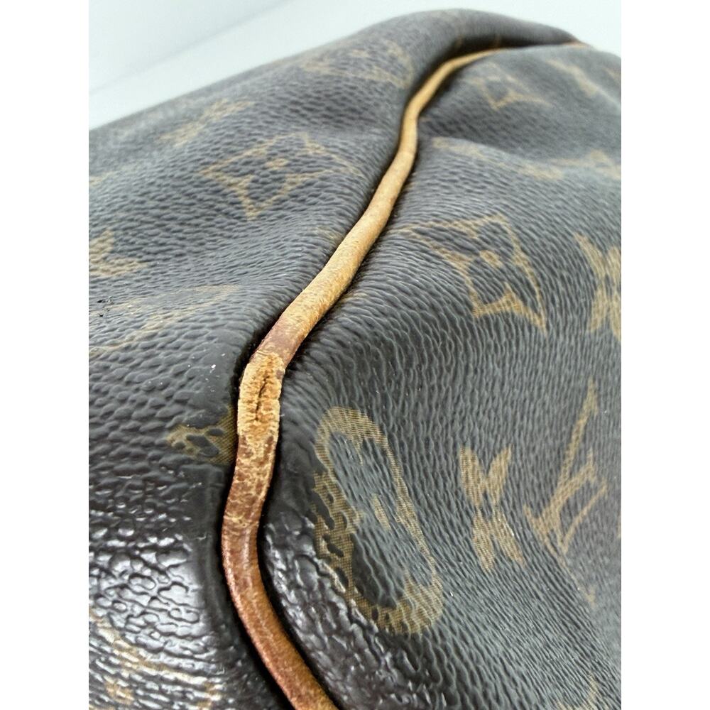 Louis Vuitton Monogram Speedy 35 Bag in Brown Coated Canvas 2006 S - Picture 7 of 16